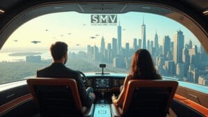 El coche volador está preparado para revolucionar el transporte urbano, combinando la conducción terrestre con un vuelo vertical eficiente.