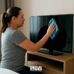 Cómo limpiar la pantalla de un televisor